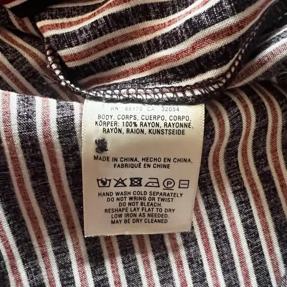 NWT Anthropologie Maeve Adelaide Poplin Striped Shirt | XS - Picture 7 of 7